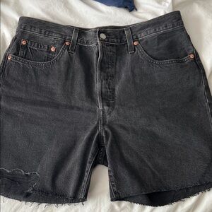 Levi's Charcoal Jean Shorts